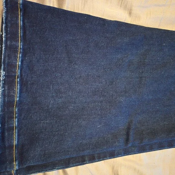 Risen Dark Blue Flare Jeans Size 30 - Picture 5 of 5
